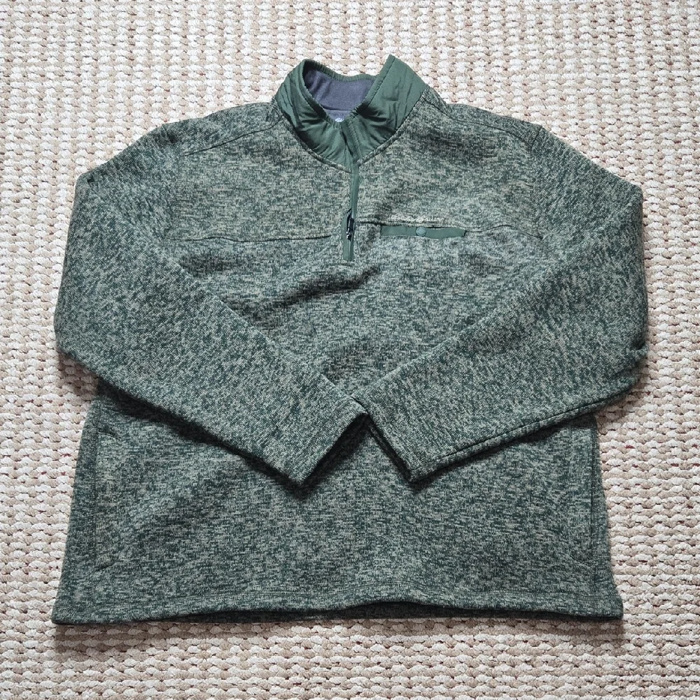 Eddie Bauer XXL Green Pullover Sweater Sweatshirt Plus Size Top
